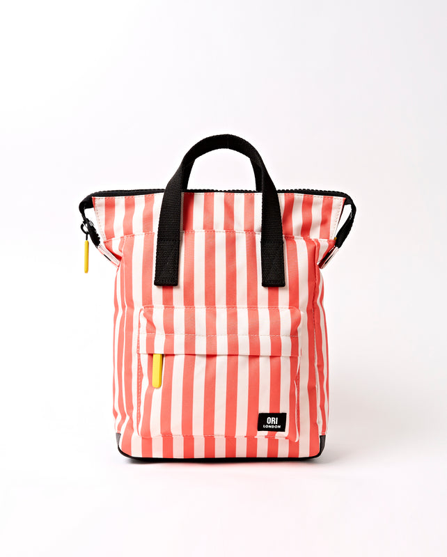 Bantry Backpack in Coral Stripe