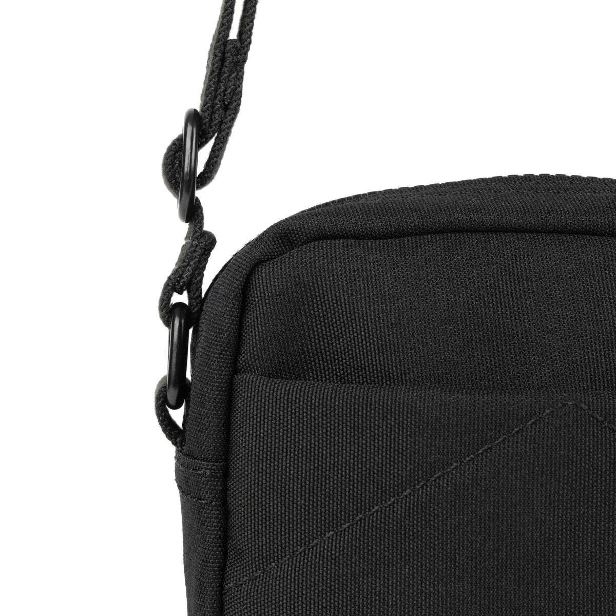 All Black Bond Pocket Crossbody Bag in Ash