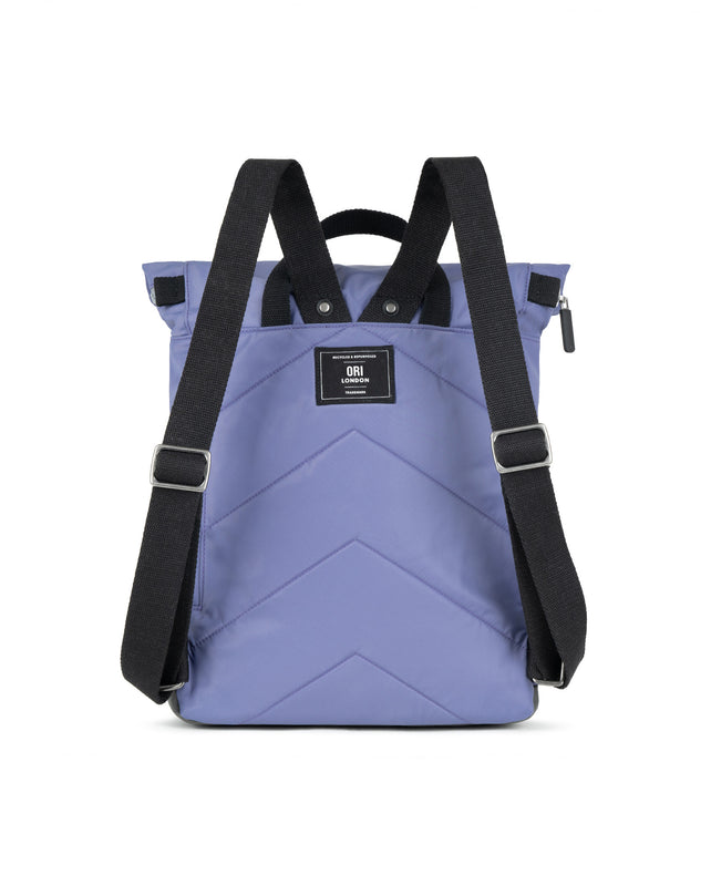 Black Label Canfield Roll Top Backpack in Dusted Peri