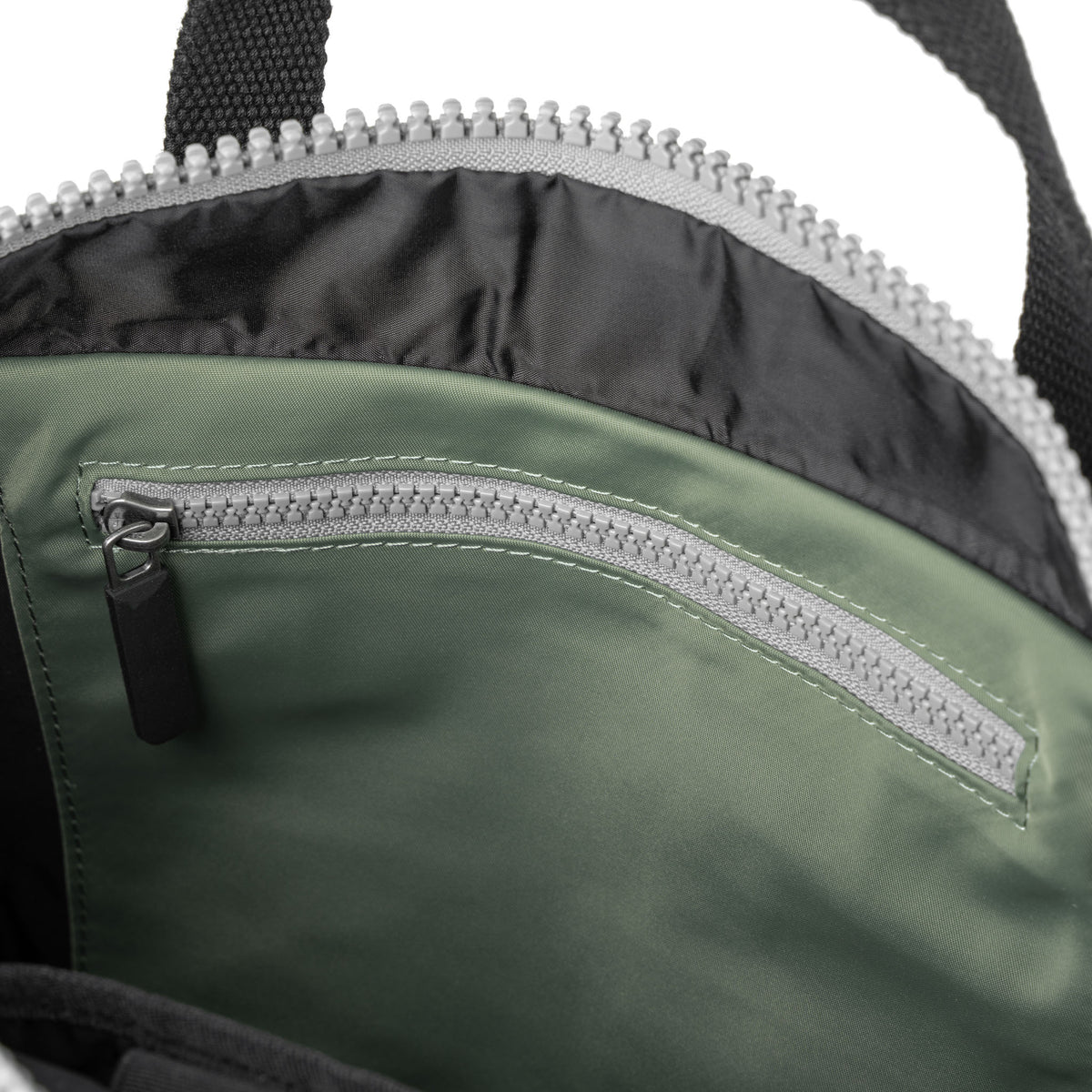 Black Label Canfield Roll Top Backpack in Granite