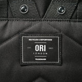 All Black Canfield Roll Top Backpack in Ash