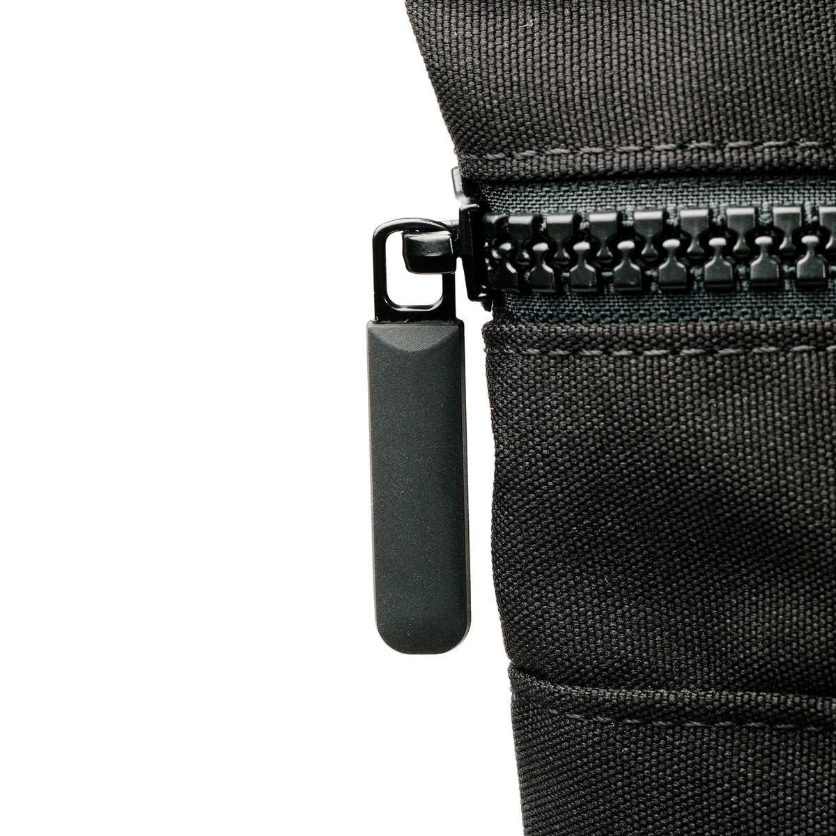 All Black Canfield Roll Top Backpack in Ash