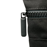 All Black Canfield Roll Top Backpack in Ash