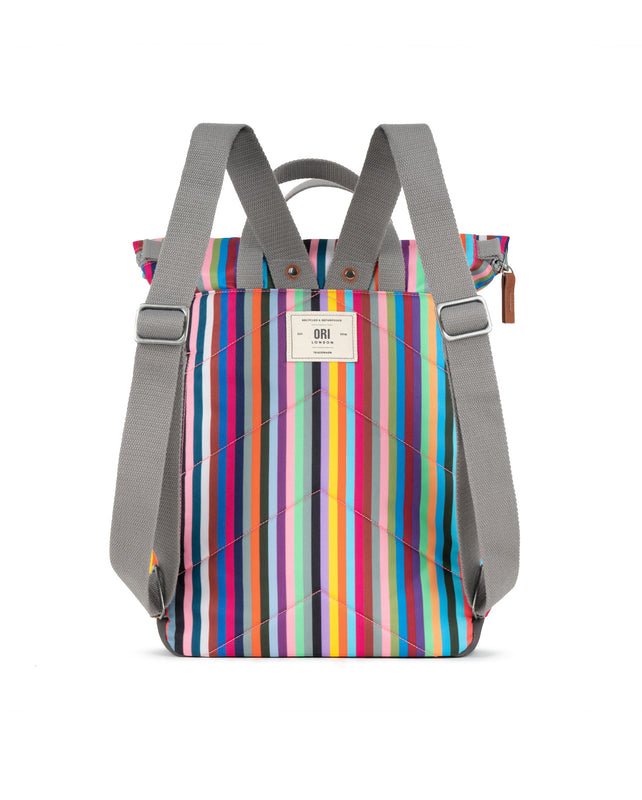 Canfield Roll Top Backpack in Multi Stripe
