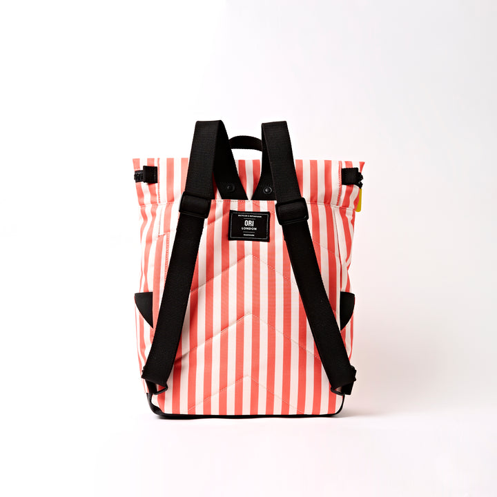 Canfield Backpack in Coral Stripe