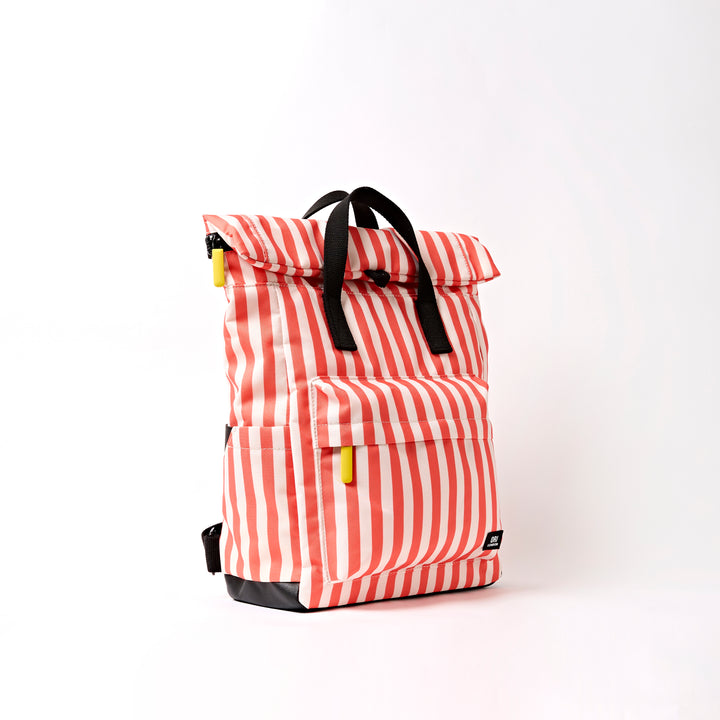 Canfield Backpack in Coral Stripe