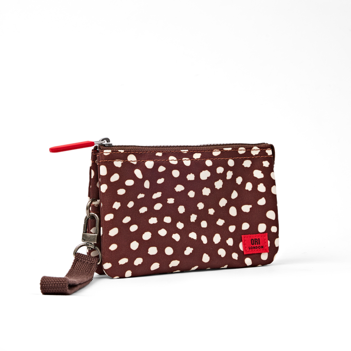 Carnaby Wallet in Brown Dot