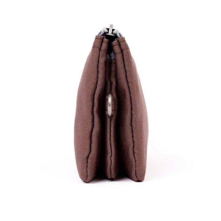 Carnaby Wallet in Cocoa With Strap