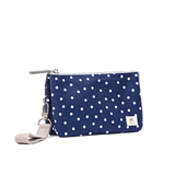 Carnaby Wallet in Navy Polka Dot