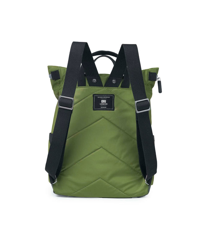 Black Label Canfield Roll Top Backpack in Avocado