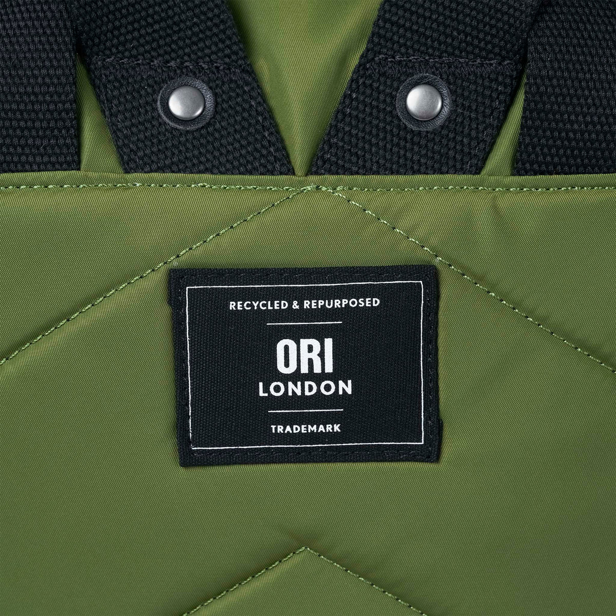Black Label Canfield Roll Top Backpack in Avocado