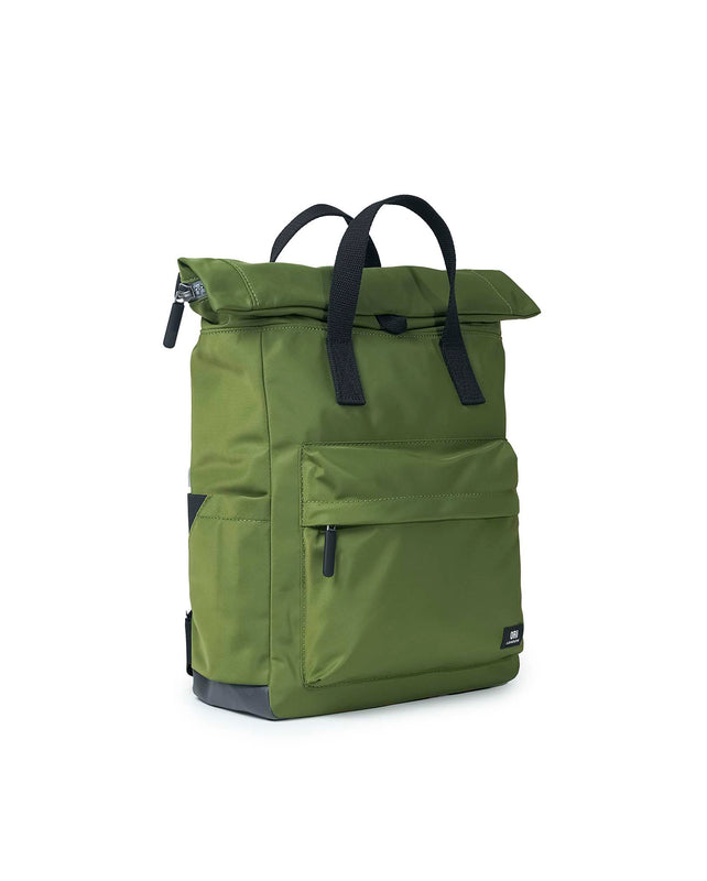 Black Label Canfield Roll Top Backpack in Avocado