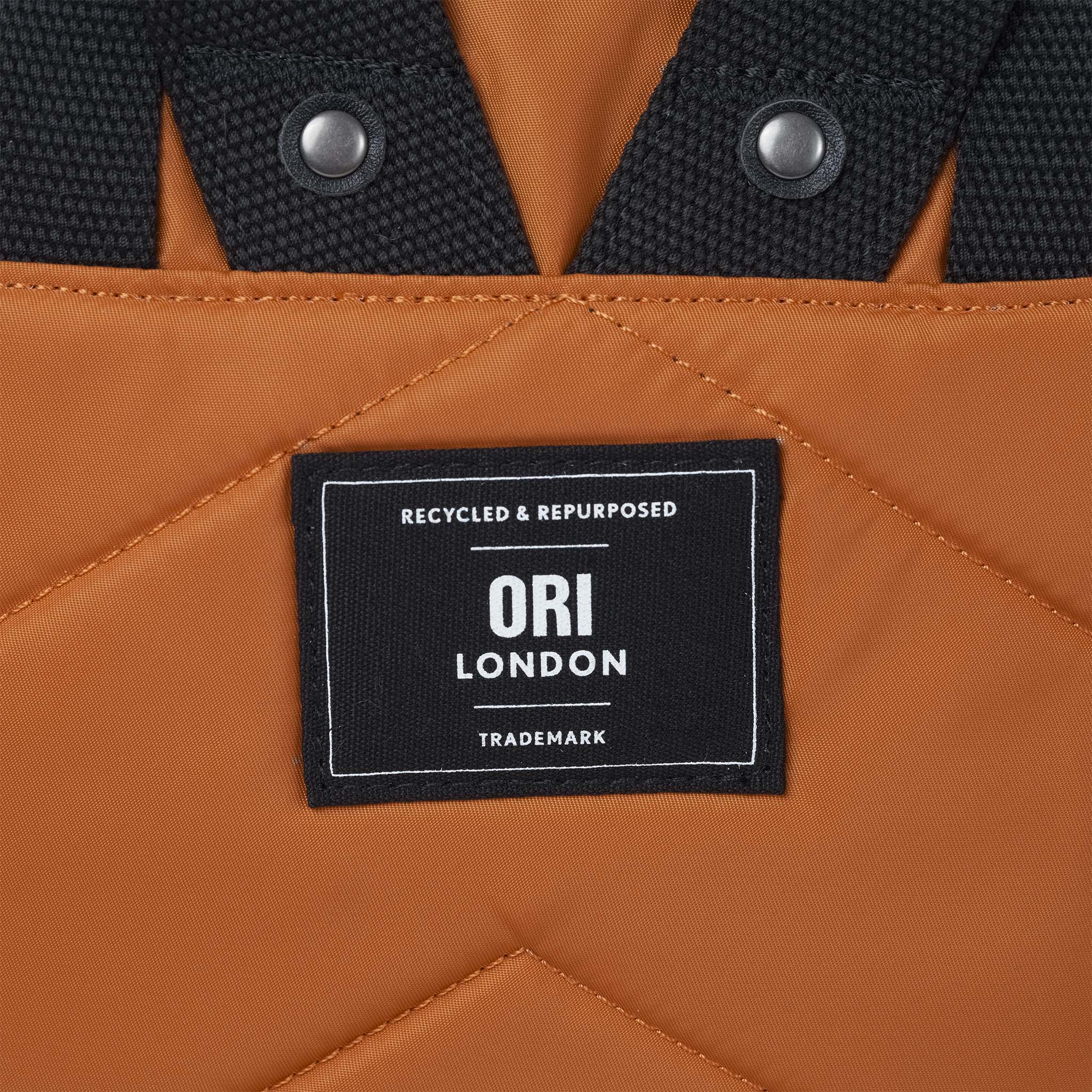 Black Label Canfield Burnt Orange | Eco-Friendly Roll Top Backpack