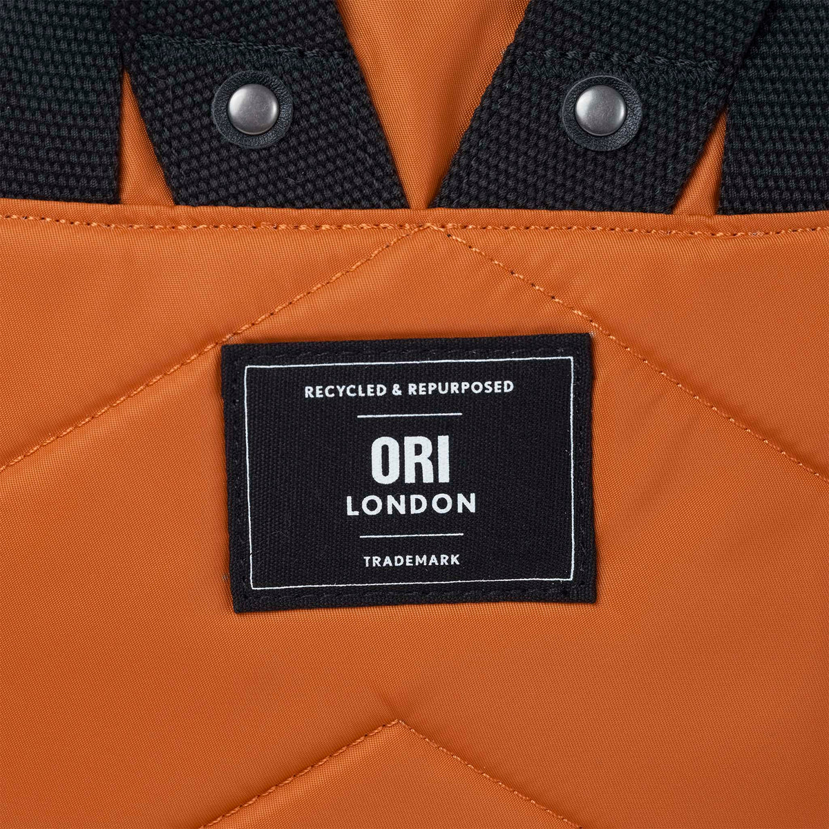 Black Label Canfield Roll Top Backpack in Burnt Orange