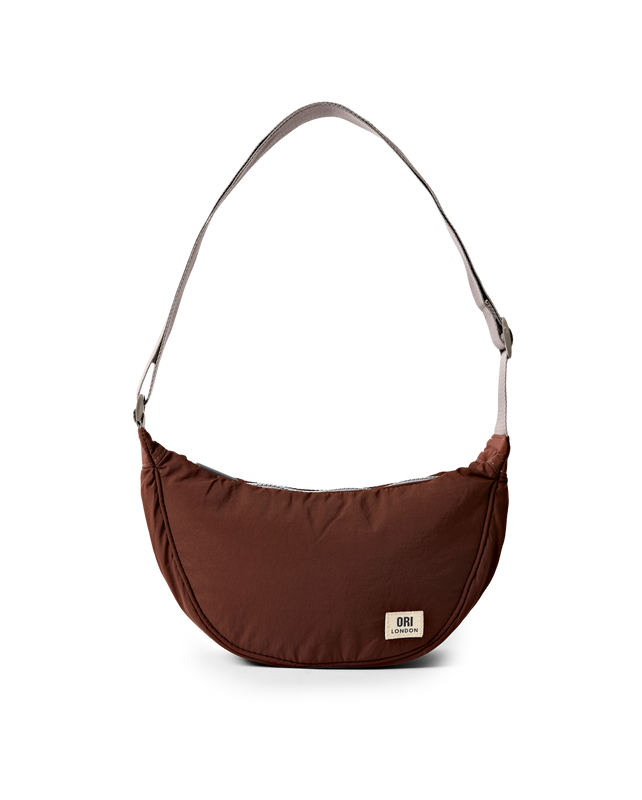 Farringdon Half Moon Bag in Chocolate