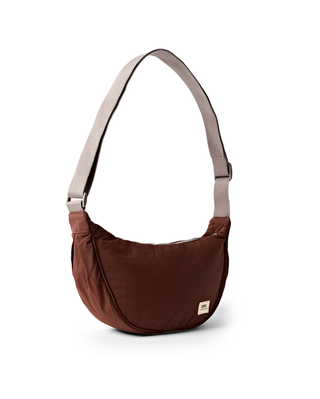 Farringdon Half Moon Bag in Chocolate