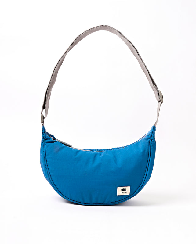 Farringdon Half Moon Bag in Malibu Blue