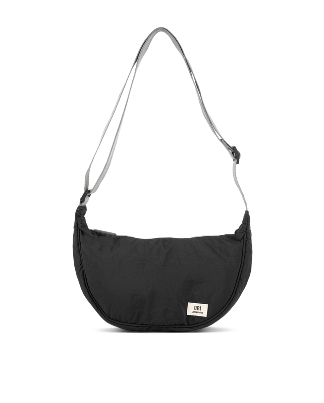 Farringdon Half Moon Bag in Black