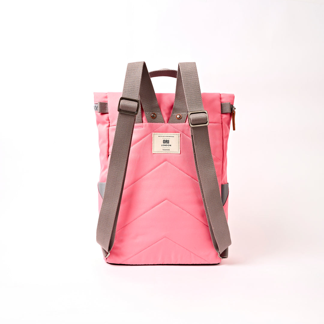 Finchley Medium Backpack in Pink Lemonade Canvas