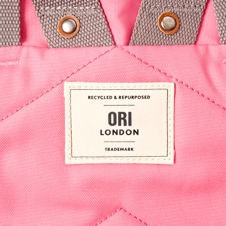 Finchley Medium Backpack in Pink Lemonade Canvas