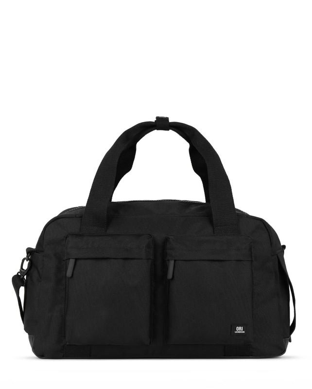 All Black Gatwick Carry-On Duffel Bag in Ash
