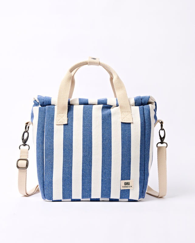 Hampstead Lunch Bag in Denim Stripe