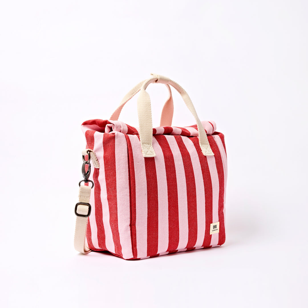 Hampstead Lunch Bag in Strawberry Stripe