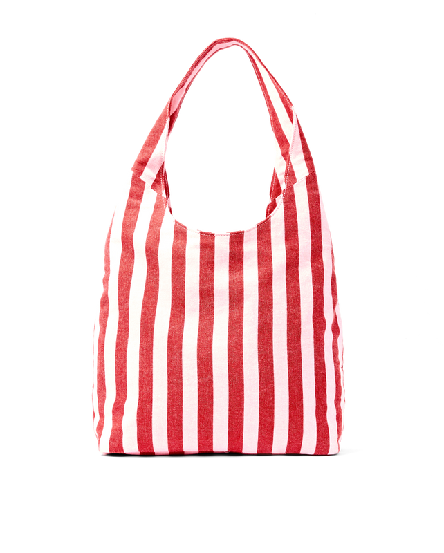 Hoxton Shoulder Bag in Strawberry Stripe