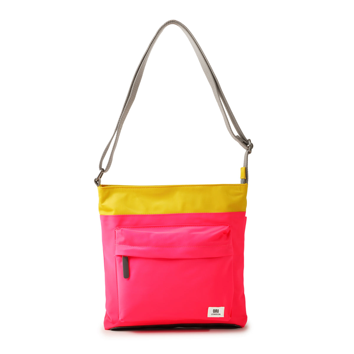Creative Waste Kennington Crossbody Bag in Raspberry/Mustard