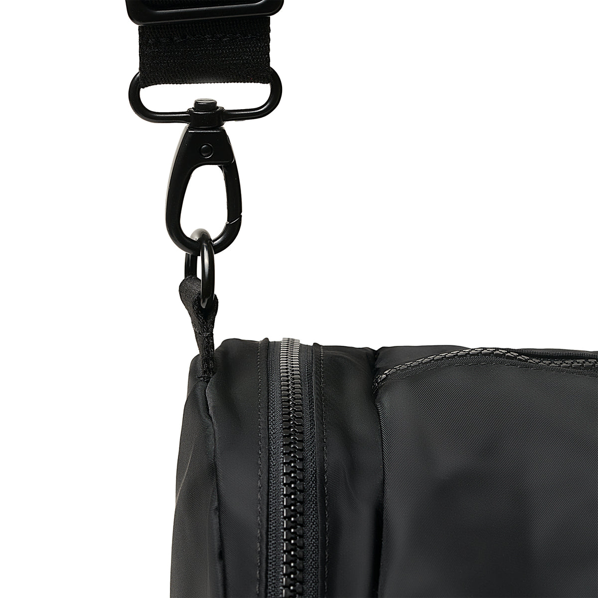 All Black Luton Duffel Bag in Black