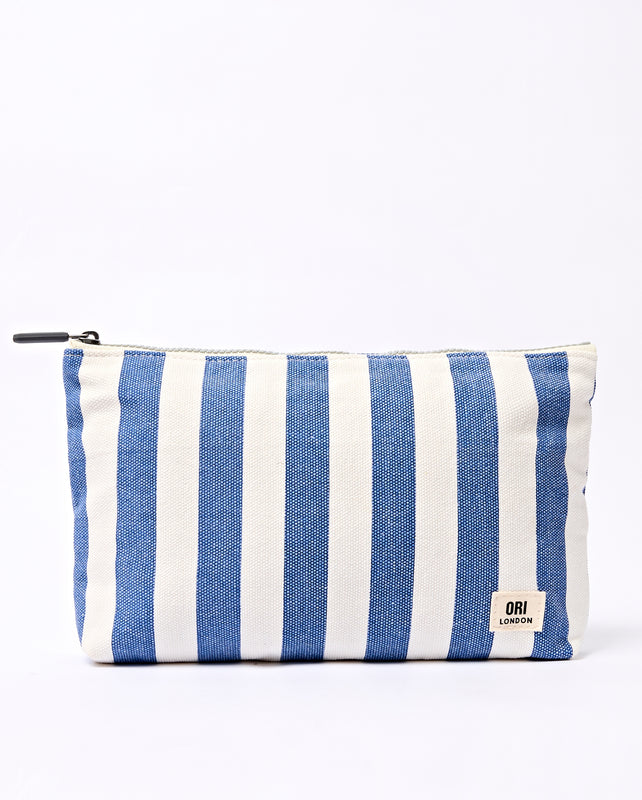 Maida Vale Pouch in Denim Stripe