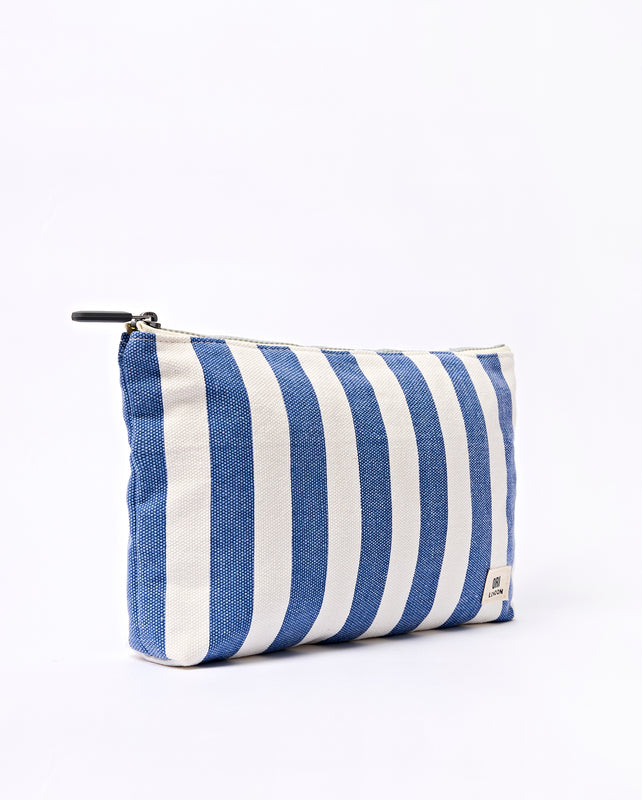 Maida Vale Pouch in Denim Stripe