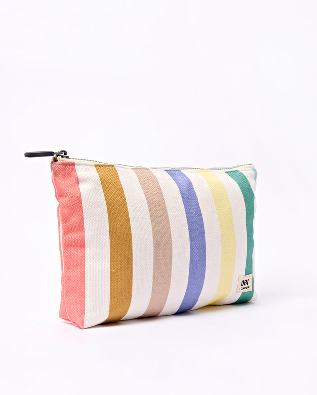 Maida Vale Pouch in Pastel Multi Stripe