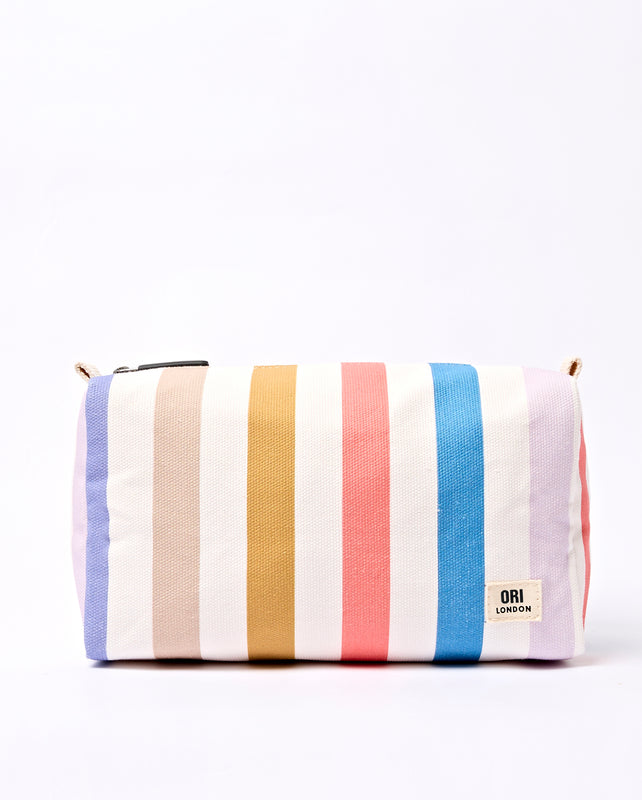 Maygrove Wash Bag in Pastel Multi Stripe