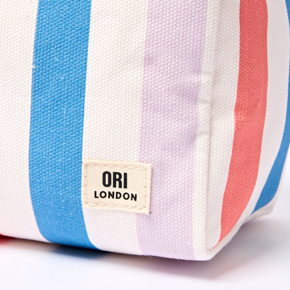Maygrove Wash Bag in Pastel Multi Stripe
