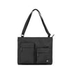 All Black Moorgate Messenger Bag in Black
