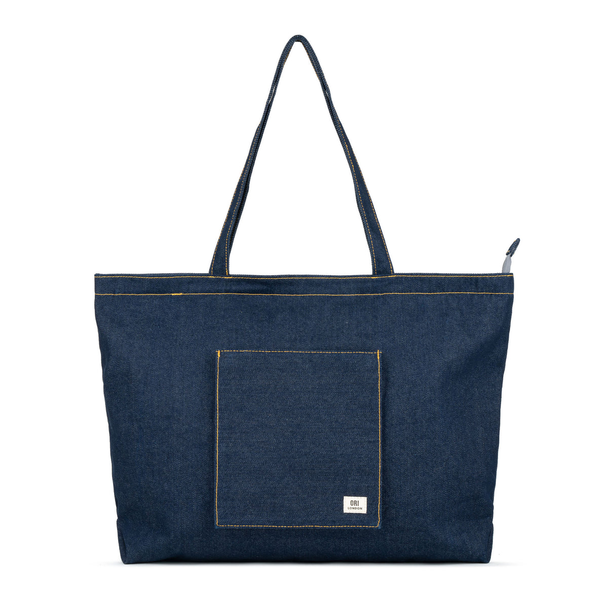 Portobello Tote Bag in Dark Wash Denim
