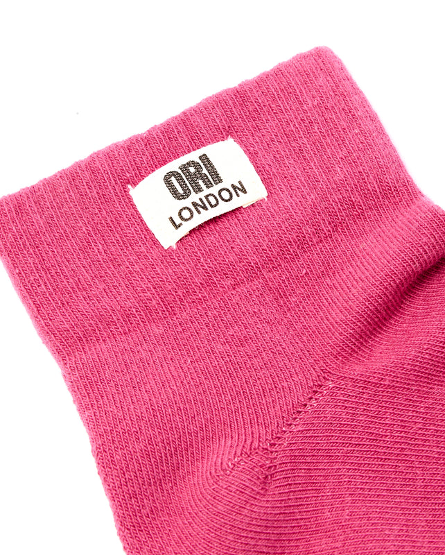 Wembley Ankle Socks for Women in Granita Red