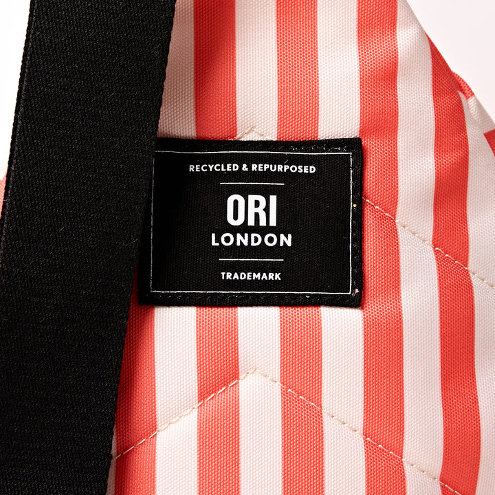 Willesden Sling Bag in Coral Stripe
