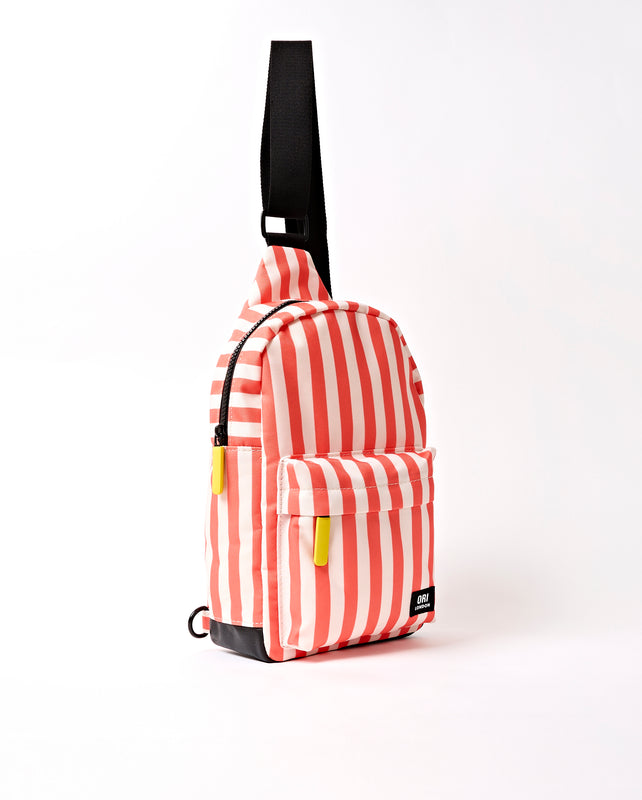 Willesden Sling Bag in Coral Stripe