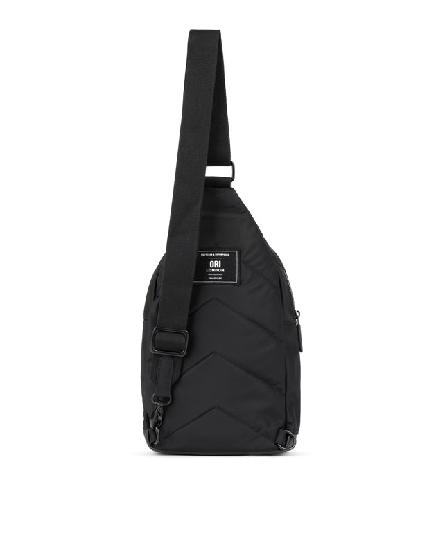 All Black Willesden Sling Bag in Black