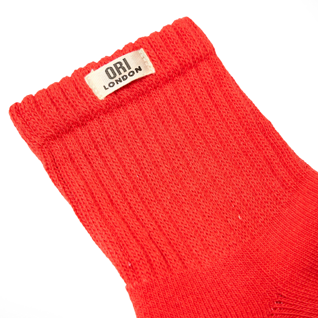 Windsor Crew Socks for Women in Cranberry
