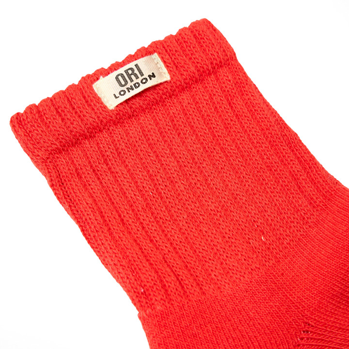 Windsor Crew Socks for Women in Cranberry