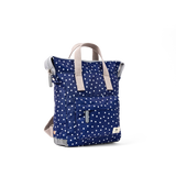 Bantry Backpack in Navy Polka Dot