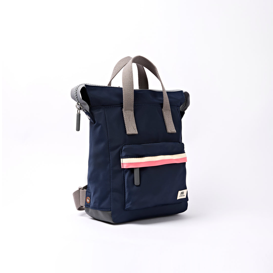 Bantry Small Backpack in Midnight Stripe Nylon