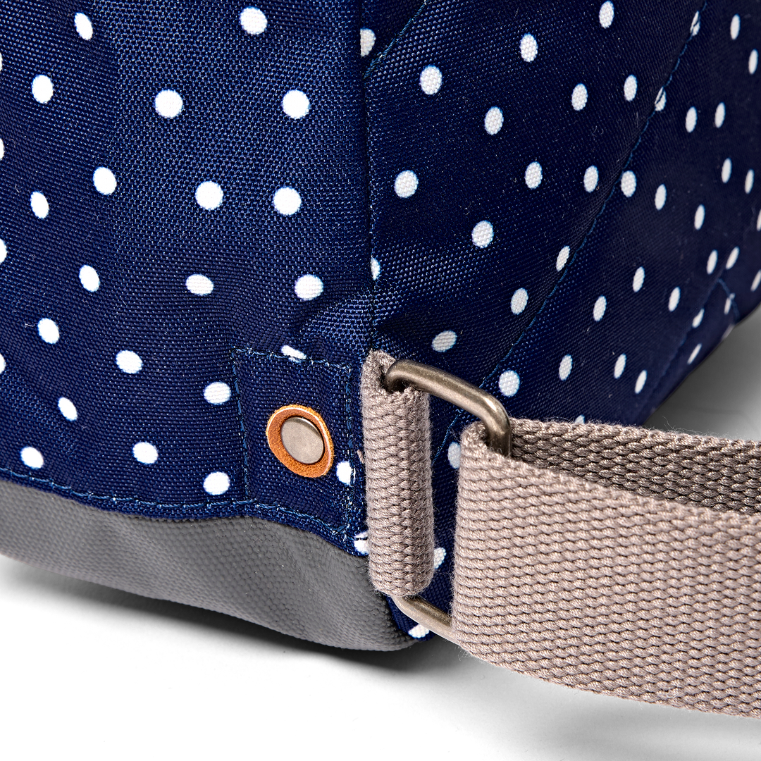Bantry Backpack in Navy Polka Dot