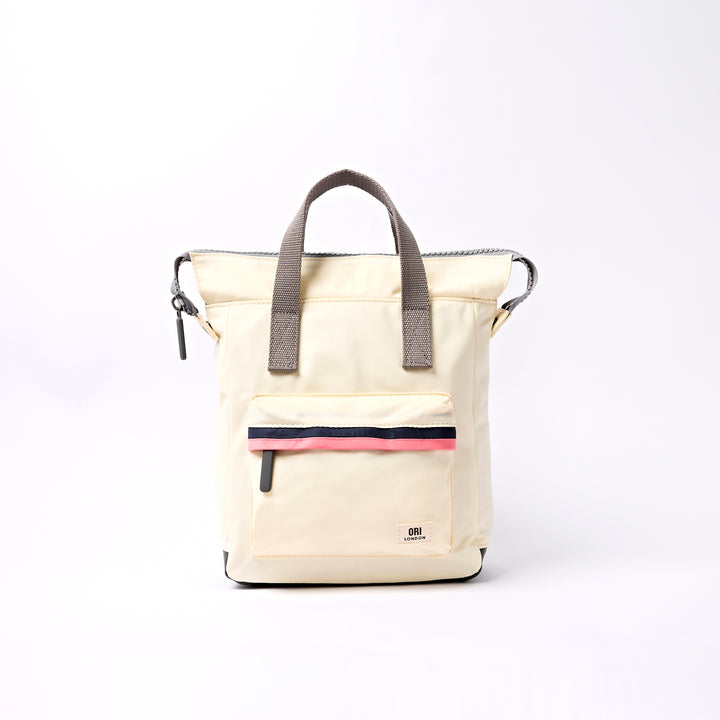 Bantry Small Backpack in Wax Paper Stripe Nylon