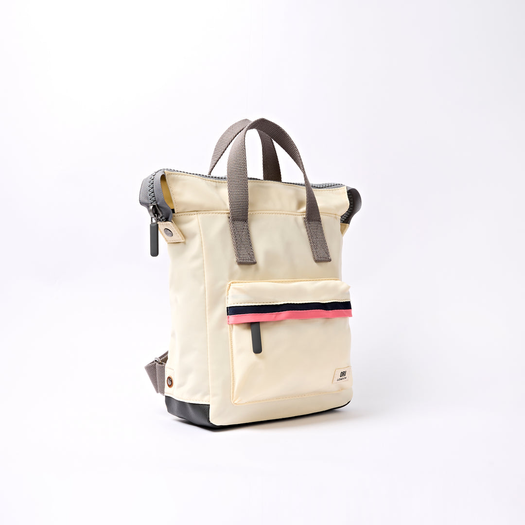 Bantry Small Backpack in Wax Paper Stripe Nylon