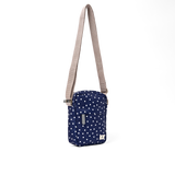 Bond Pocket Crossbody Bag in Navy Polka Dot