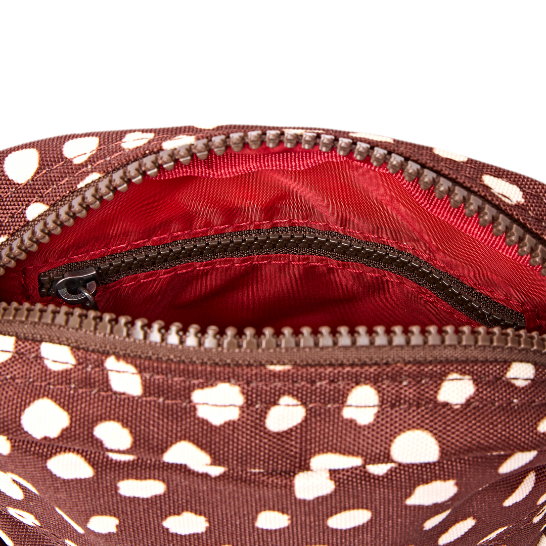 Bond Pocket Crossbody Bag in Brown Dot